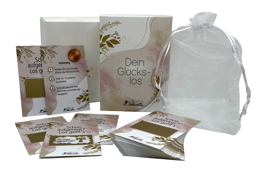 Trauzeugin-Rubbellose-Spiel